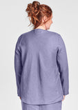 discover linen button down shirt details