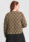vee cardi linen blouse details
